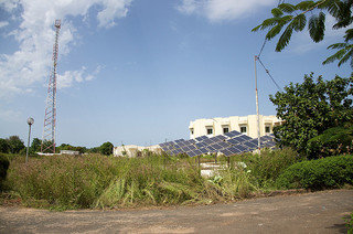 Solar array at a Gambian hospital