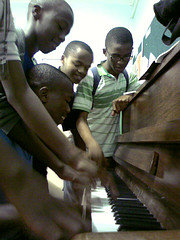Boys Playing Piano
