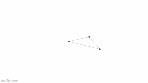 Gif of lines being connected by dots to illustrate how social networks form.