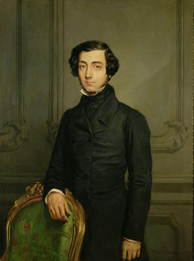 Old-style portrait of Alexis DeTocqueville.