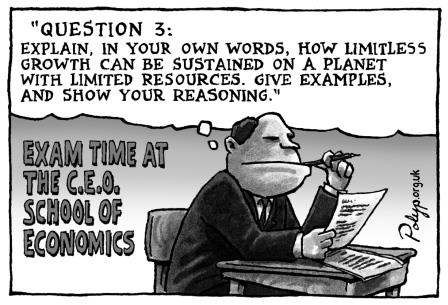 Cartoon about school of economics.