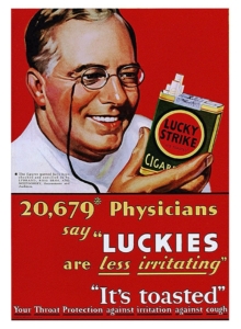 image of a cigarette ad from decades ago
