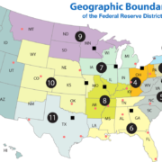 Map of the Federal Reserve System districts, demonstrating bioregional coherence.