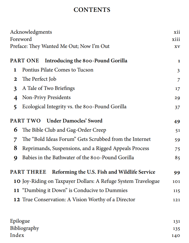 image of the Table of Contents of Gag-Ordered No More