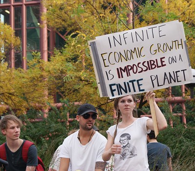 Protesting finite growth