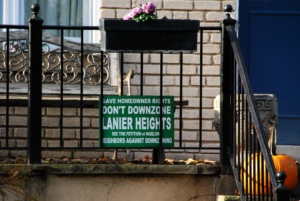 Lanier Heights YIMBY sign