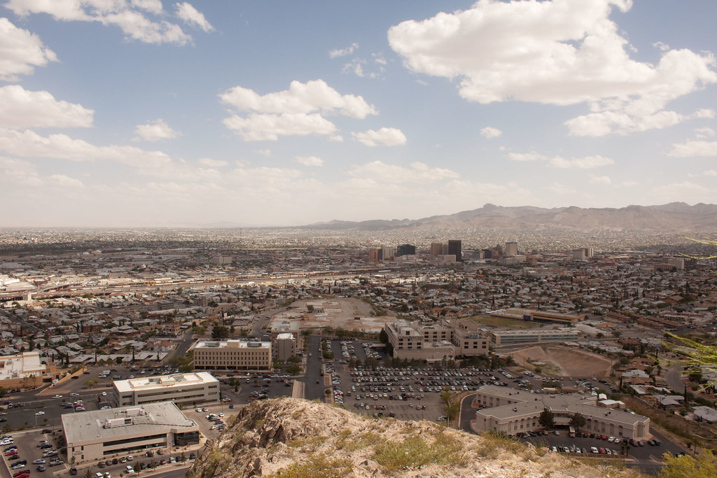 Panoramic view of a Southwest desert city overtaken by urban sprawl.