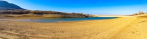 image of a near-empty reservoir