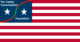 The US flag, but the stars panel is replaced by a sigmoid curve with one star on either side.