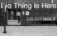 Photo of a bus advertising the new Galaxy Note II phone, claiming that "The Next Big Thing Is Here."