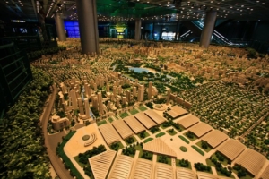 Room-size model of Shanghai
